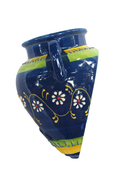 Wall Hanging Spanish Tinaja - Cielo Azul - Hand Painted in Spain